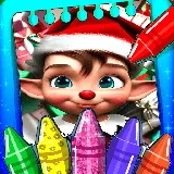 Christmas Elves Coloring Game