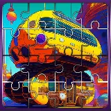 School Bus Jigsaw Block Puzzle